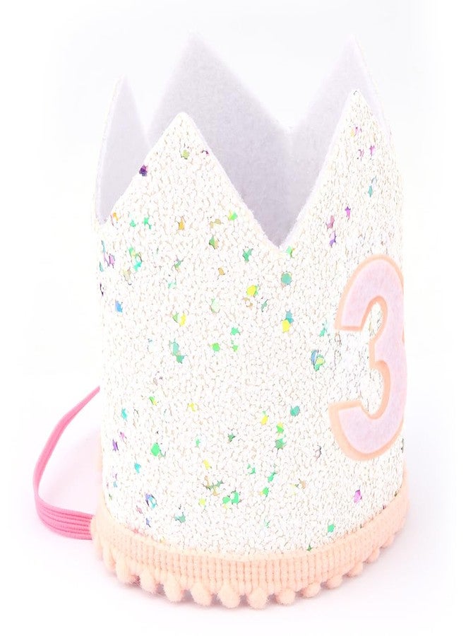 AOPRIE Age Number Birthday Headband Hat for Girls Boys Happy Birthday Tiara & Crowns for Girls Accessories Favor Supllies Light Pink, 3 - Image 4